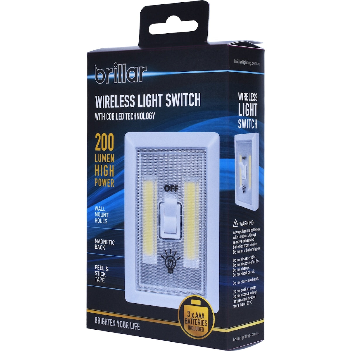 Brillar Wireless Light Switch 200lm Each