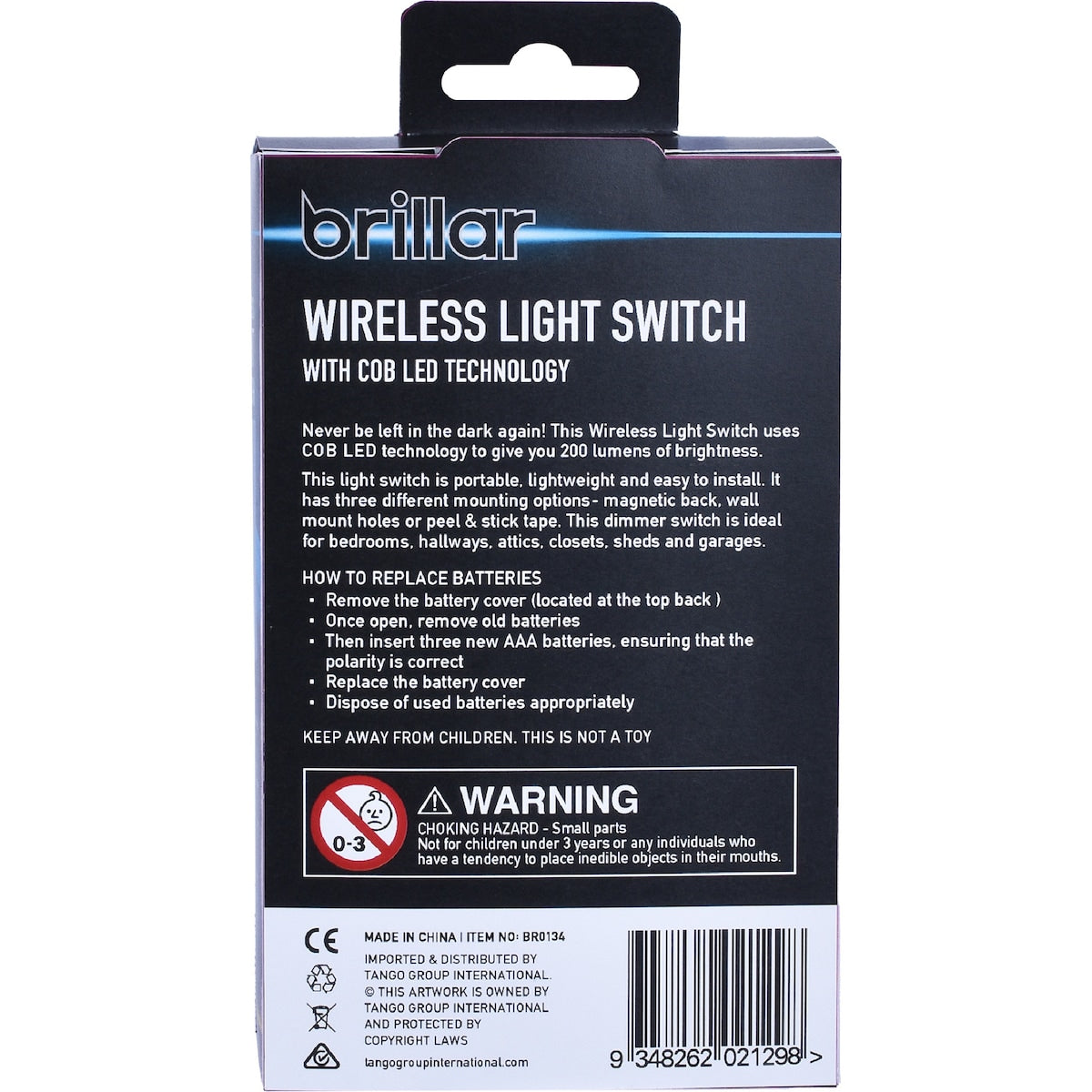 Brillar Wireless Light Switch 200lm Each
