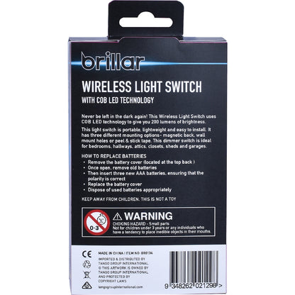 Brillar Wireless Light Switch 200lm Each