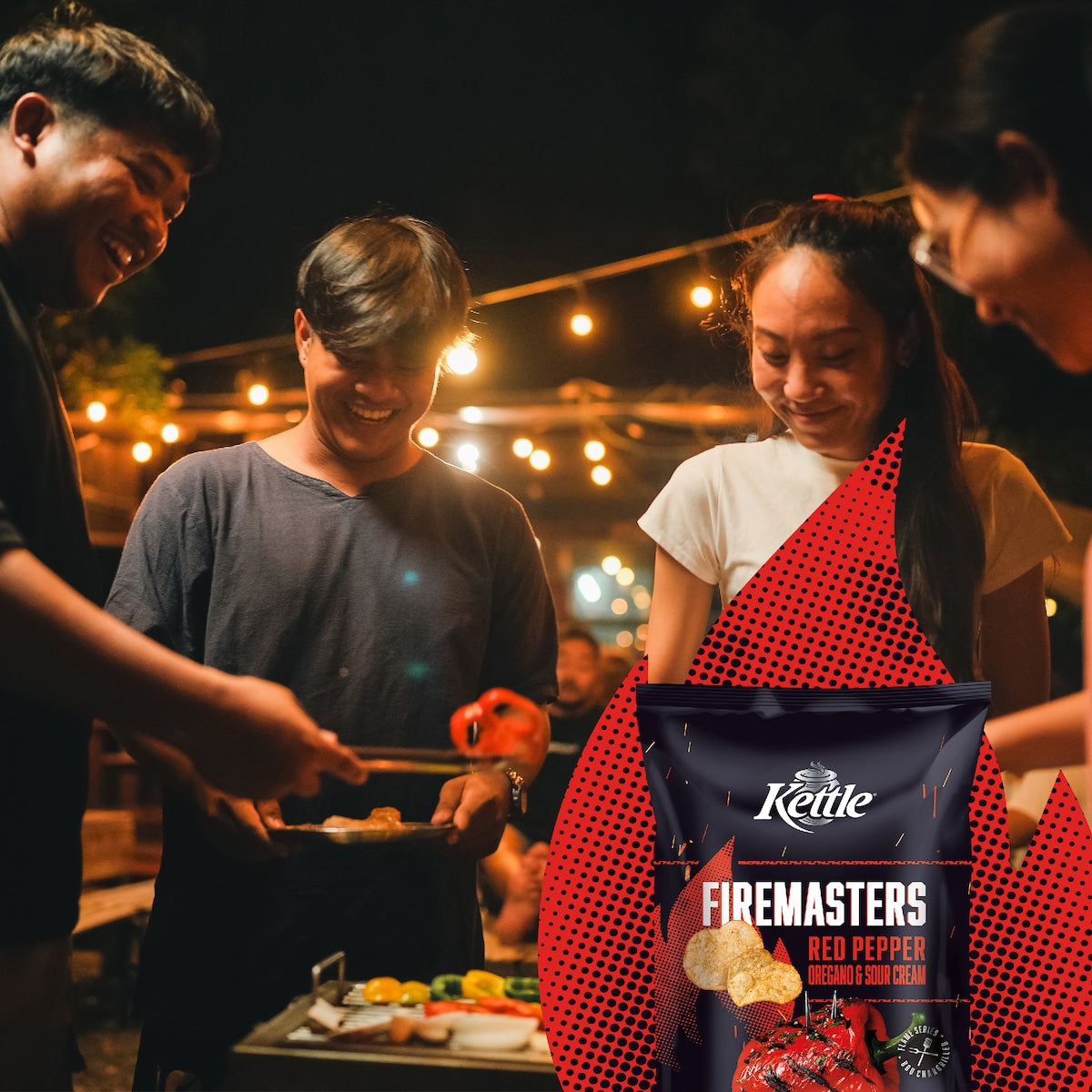 Kettle Firemasters Red Pepper & Sour Cream Potato Chips 150g