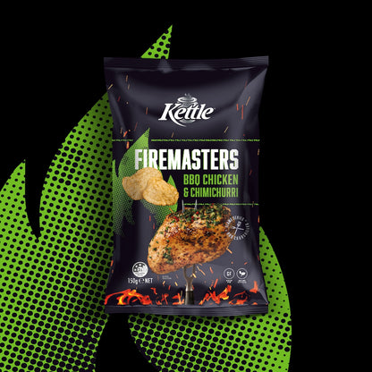 Kettle Firemasters Bbq Chicken & Chimichurri Potato Chips 150g