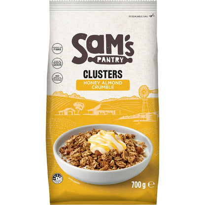 Sams Pantry Clusters Honey Almond Crumble 700g