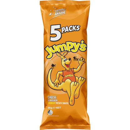 Jumpys Cheese Flavoured Potato Snacks 5 Pack