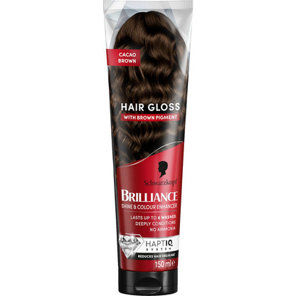 Schwarzkopf Brilliance Hair Gloss Cacao Brown 150ml