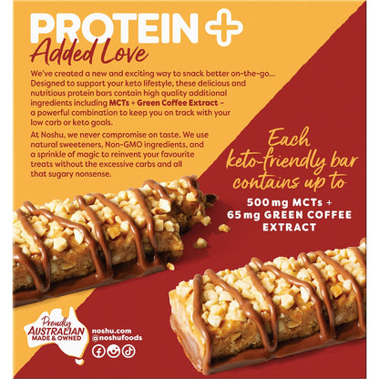Noshu Protein Plus Keto Pro Bars Crunchy Cookie Butter 5 Pack