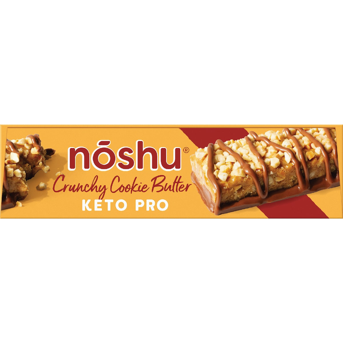 Noshu Protein Plus Keto Pro Bars Crunchy Cookie Butter 5 Pack