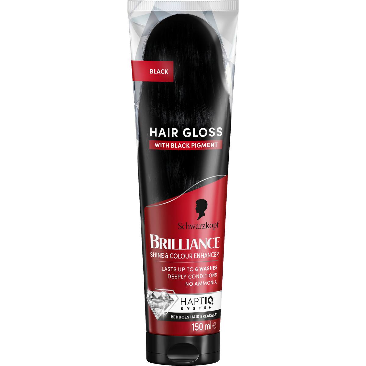 Schwarzkopf Brilliance Hair Gloss Black 150ml