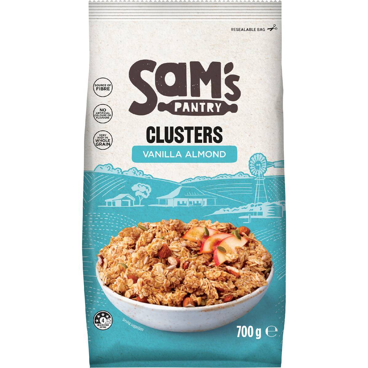 Sam's Pantry Clusters Vanilla Almond 700g