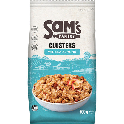 Sams Pantry Clusters Vanilla Almond 700g