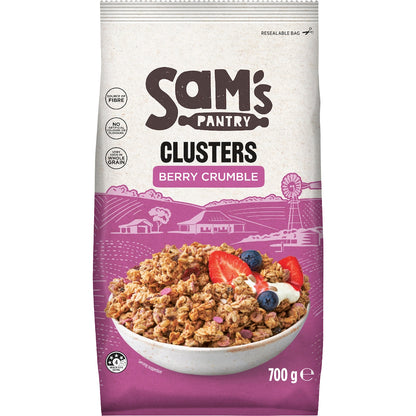 Sams Pantry Clusters Berry Crumble 700g