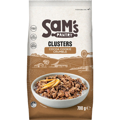 Sams Pantry Clusters Cocoa Cookie Crumble 700g