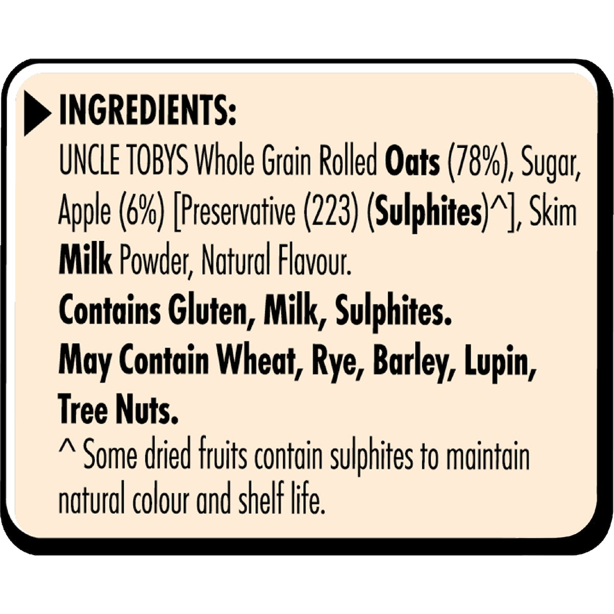 Uncle Tobys Overnight Oat Sachets Apple & Brown Sugar 10 Pack