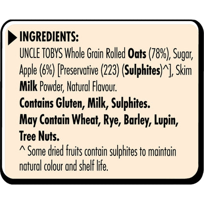 Uncle Tobys Overnight Oat Sachets Apple & Brown Sugar 10 Pack