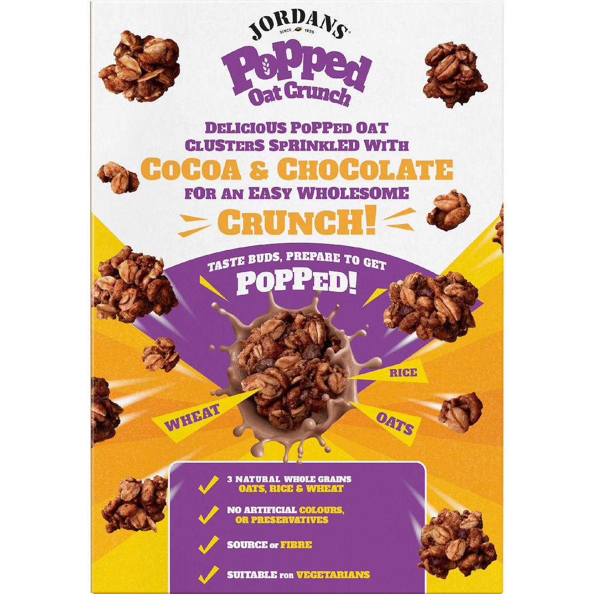 Jordans Popped Oat Crunch Chocolate 425g