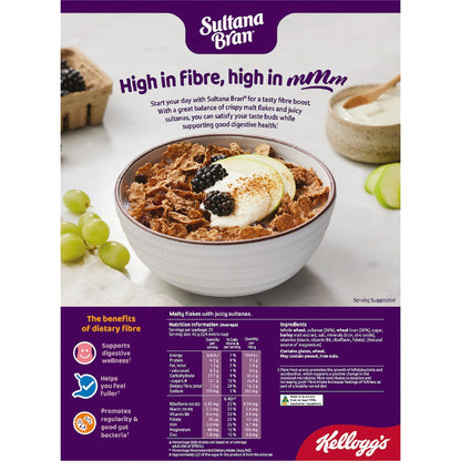 Kelloggs Sultana Bran High Fibre Breakfast Cereal Bulk Pack 1.15kg