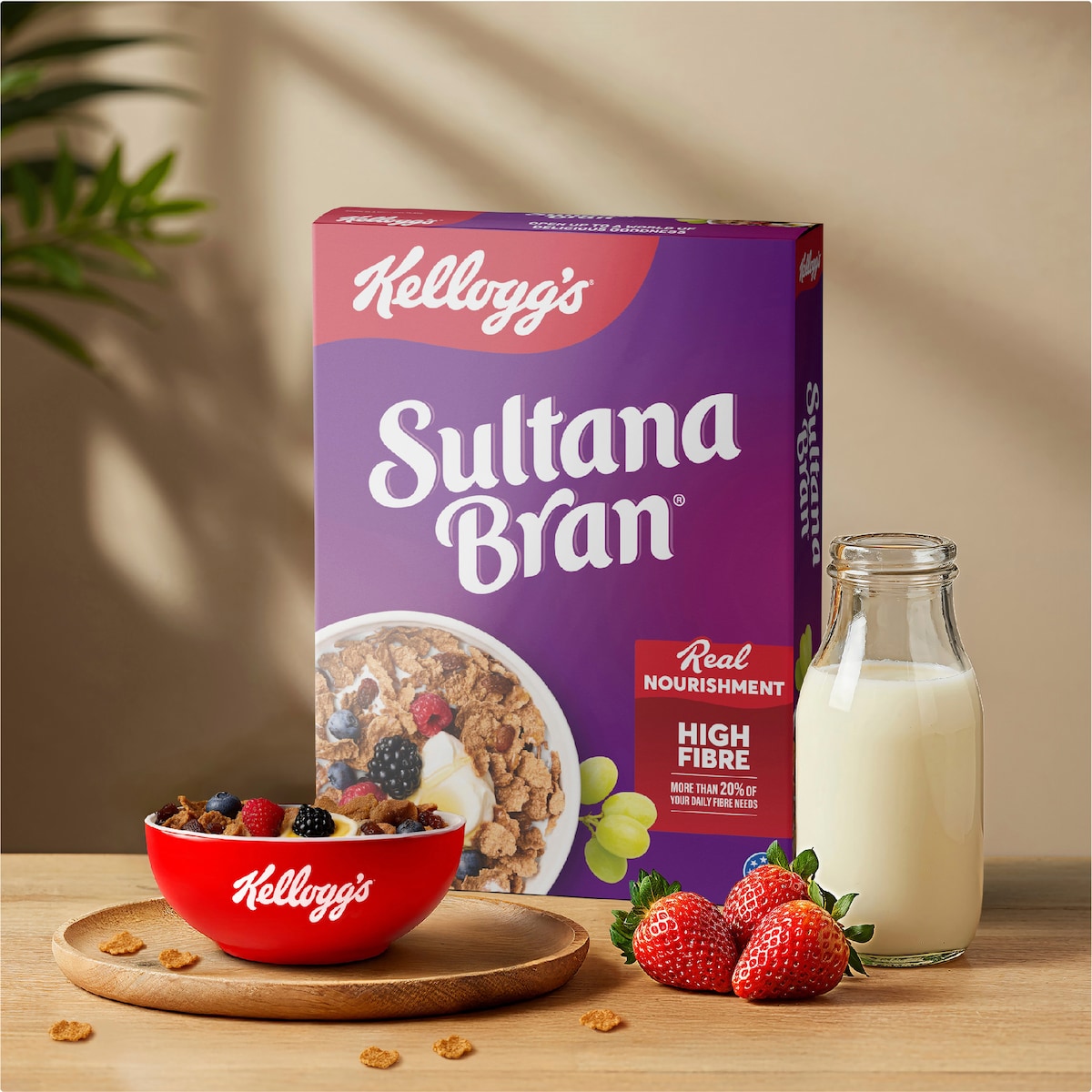 Kelloggs Sultana Bran High Fibre Breakfast Cereal Bulk Pack 1.15kg