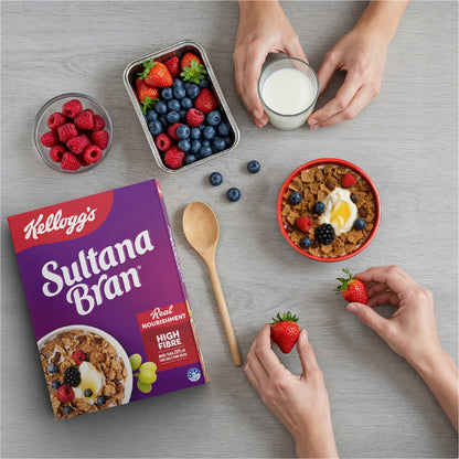 Kelloggs Sultana Bran High Fibre Breakfast Cereal Bulk Pack 1.15kg