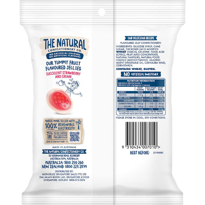 The Natural Confectionery Co. Strawberries & Cream Jellies 200g