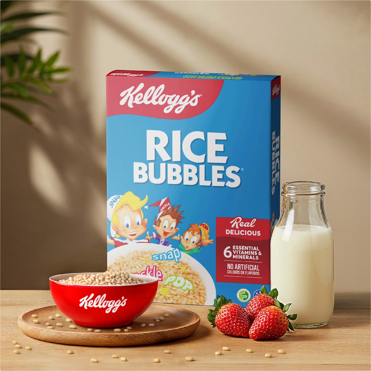 Kelloggs Rice Bubbles Breakfast Cereal 365g