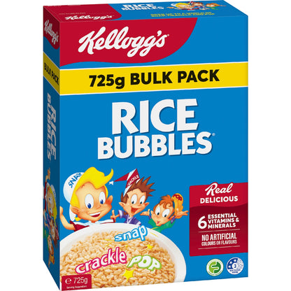 Kelloggs Rice Bubbles Breakfast Cereal 725g