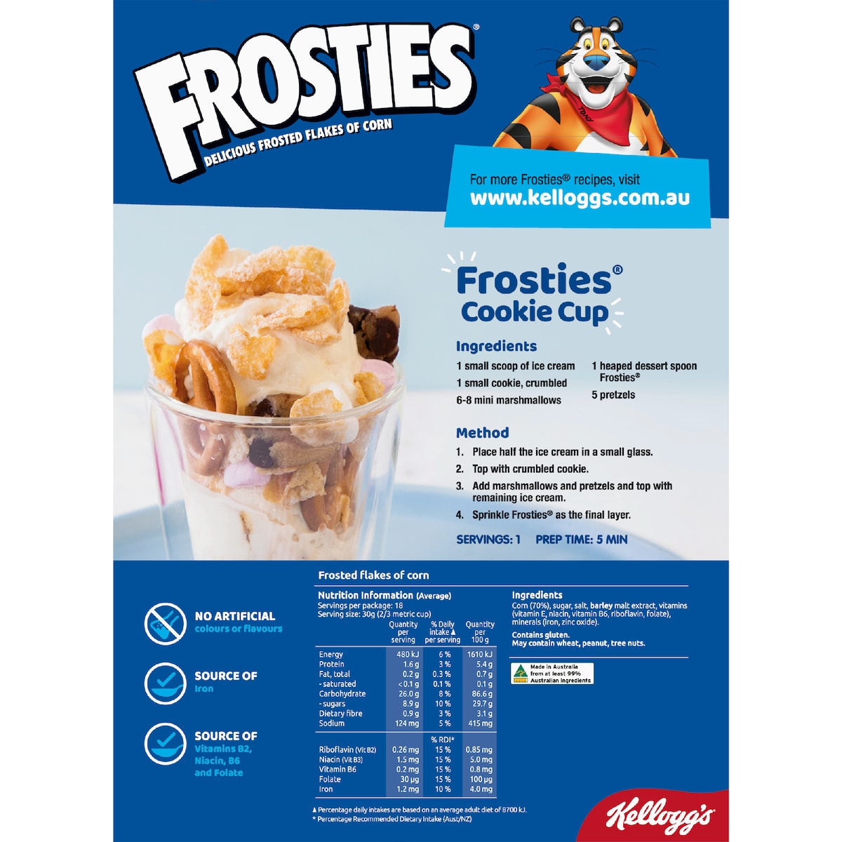 Kelloggs Frosties Breakfast Cereal 545g