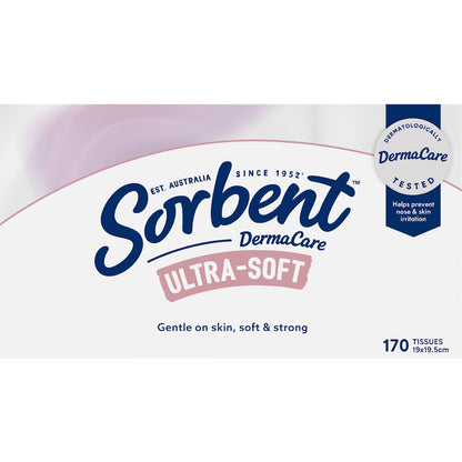 Sorbent Facial Tissues Ultra Soft 170 Pack