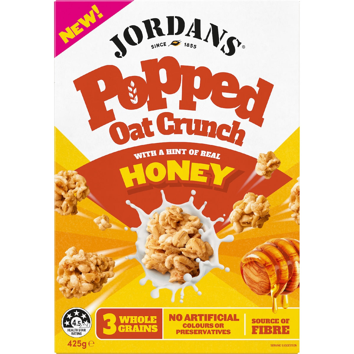 Jordans Popped Oat Crunch Honey 425g