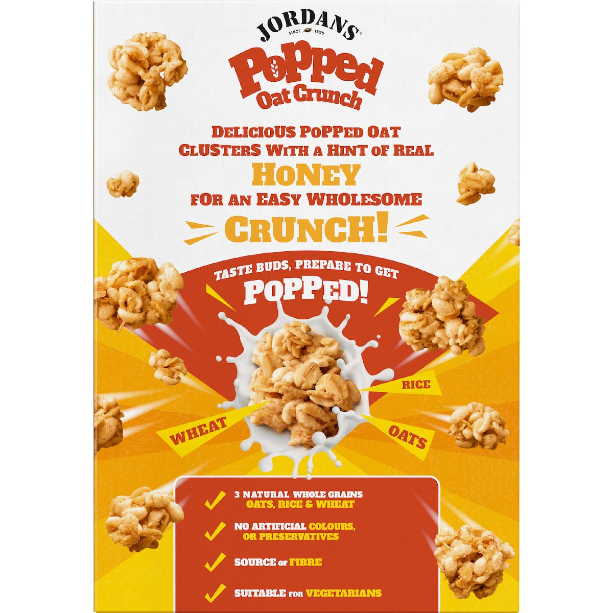 Jordans Popped Oat Crunch Honey 425g