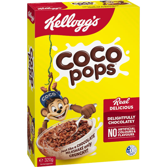 Kelloggs Coco Pops Chocolatey Breakfast Cereal 320g