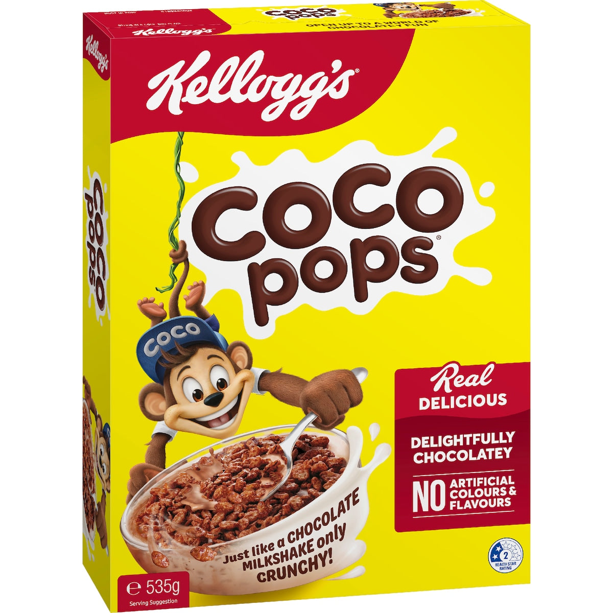 Kelloggs Coco Pops Chocolatey Breakfast Cereal 535g