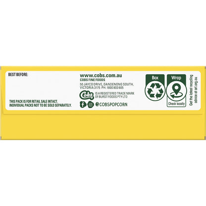 Cobs Crunchy Popcorn Bars Cheese 100g