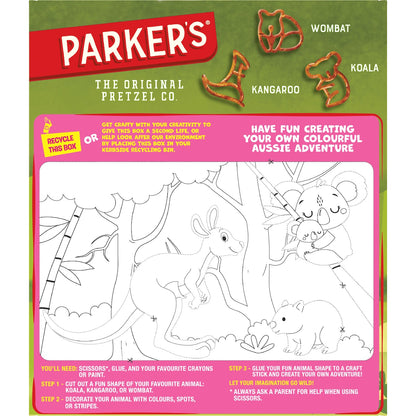 Parkers Aussie Animal Pretzels Bbq Pizza 8 Pack