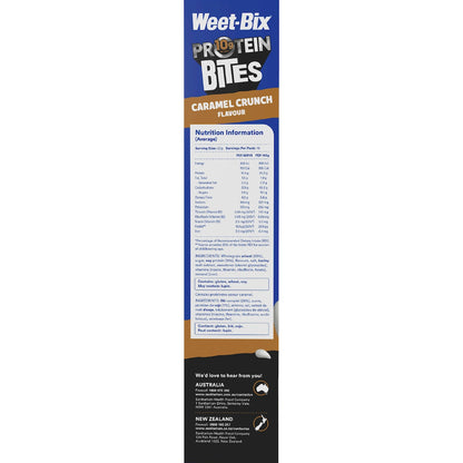 Weet-bix Protein Bites Caramel Crunch Breakfast Cereal 510g