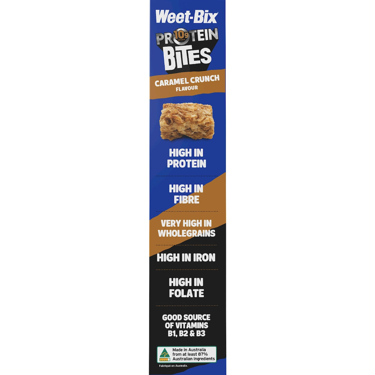 Weet-bix Protein Bites Caramel Crunch Breakfast Cereal 510g