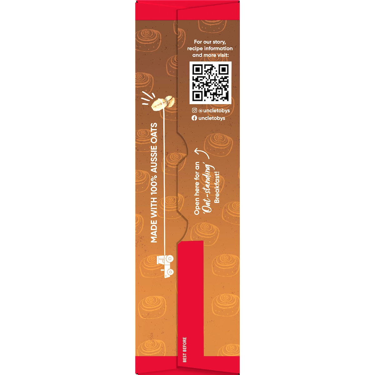 Uncle Tobys Oats Protein Quick Sachets Cinnamon Scroll 8 Pack