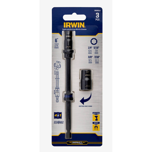Irwin Double End Nut Driver Extension Set 2 Piece