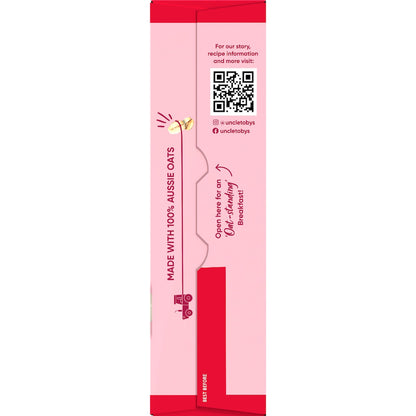 Uncle Tobys Overnight Oat Sachets Strawberry & Vanilla 10 Pack