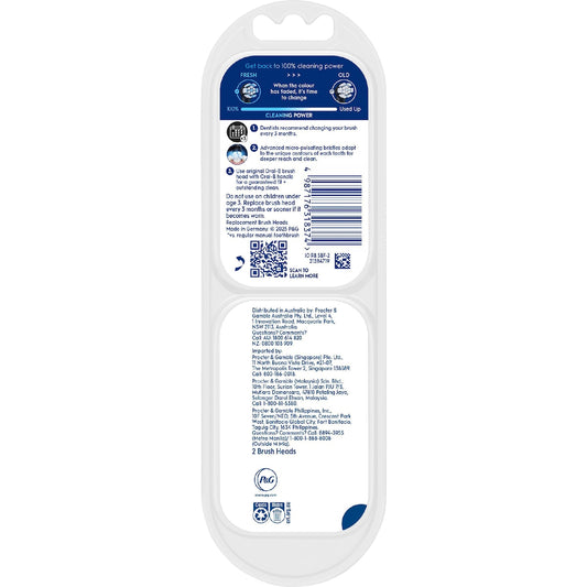Oral-b Io Clean & Gum Sensitive Toothbrush Replacement Heads 2 Pack