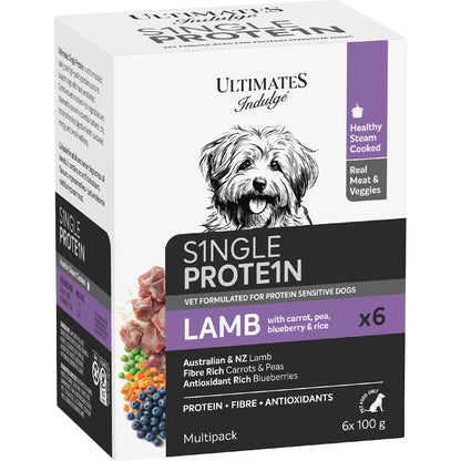 Ultimates Indulge Wet Dog Food Single Protein Lamb 100g X 6 Pack