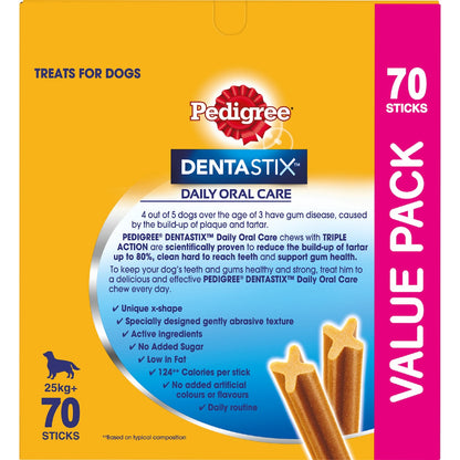 Pedigree Dentastix Dental Dog Treats Value Pack 70 Pack