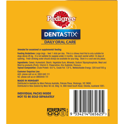 Pedigree Dentastix Dental Dog Treats Value Pack 70 Pack