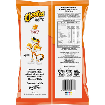Cheetos Pops Snacks Cheese 110g