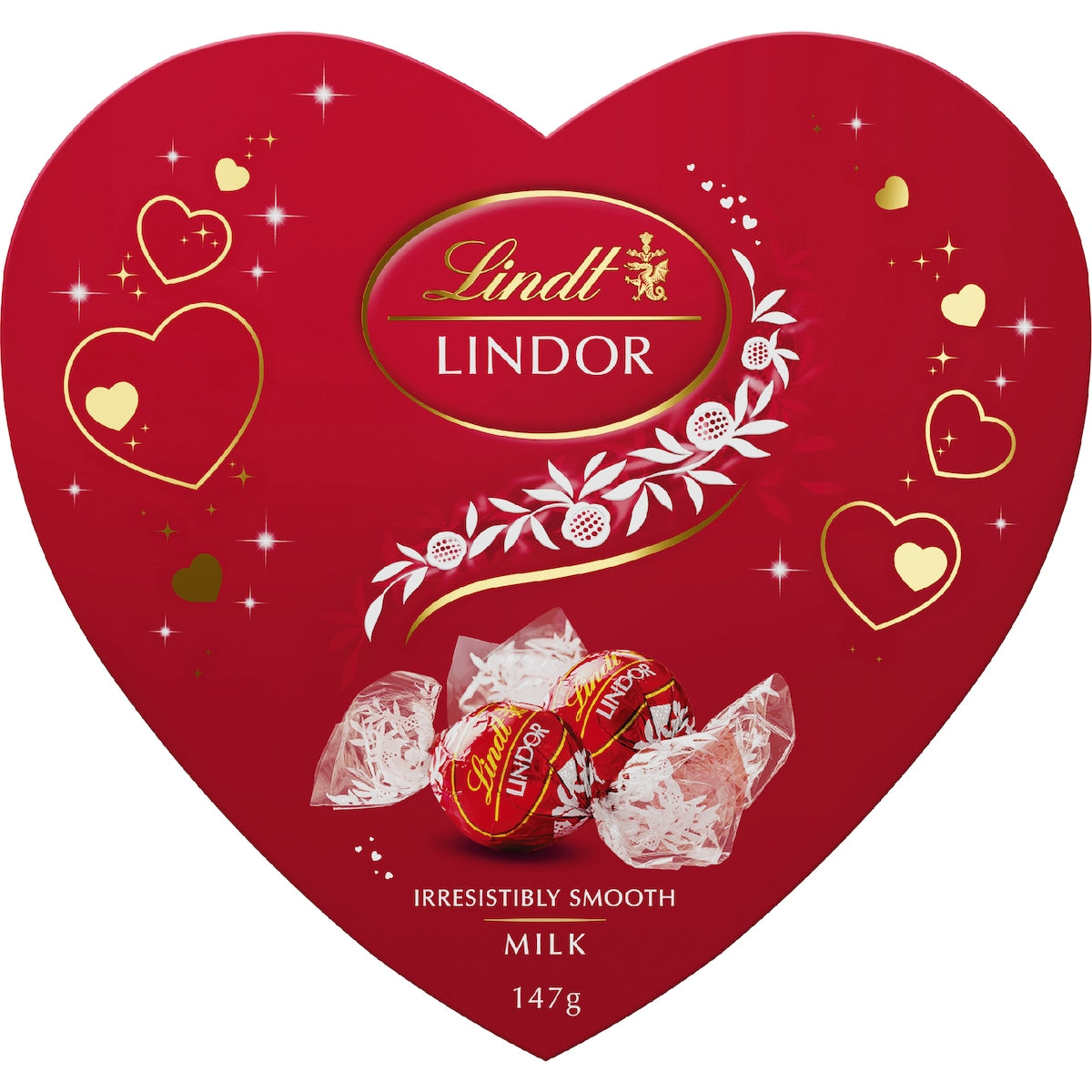 Lindt Lindor Heart Chocolate Box 147g