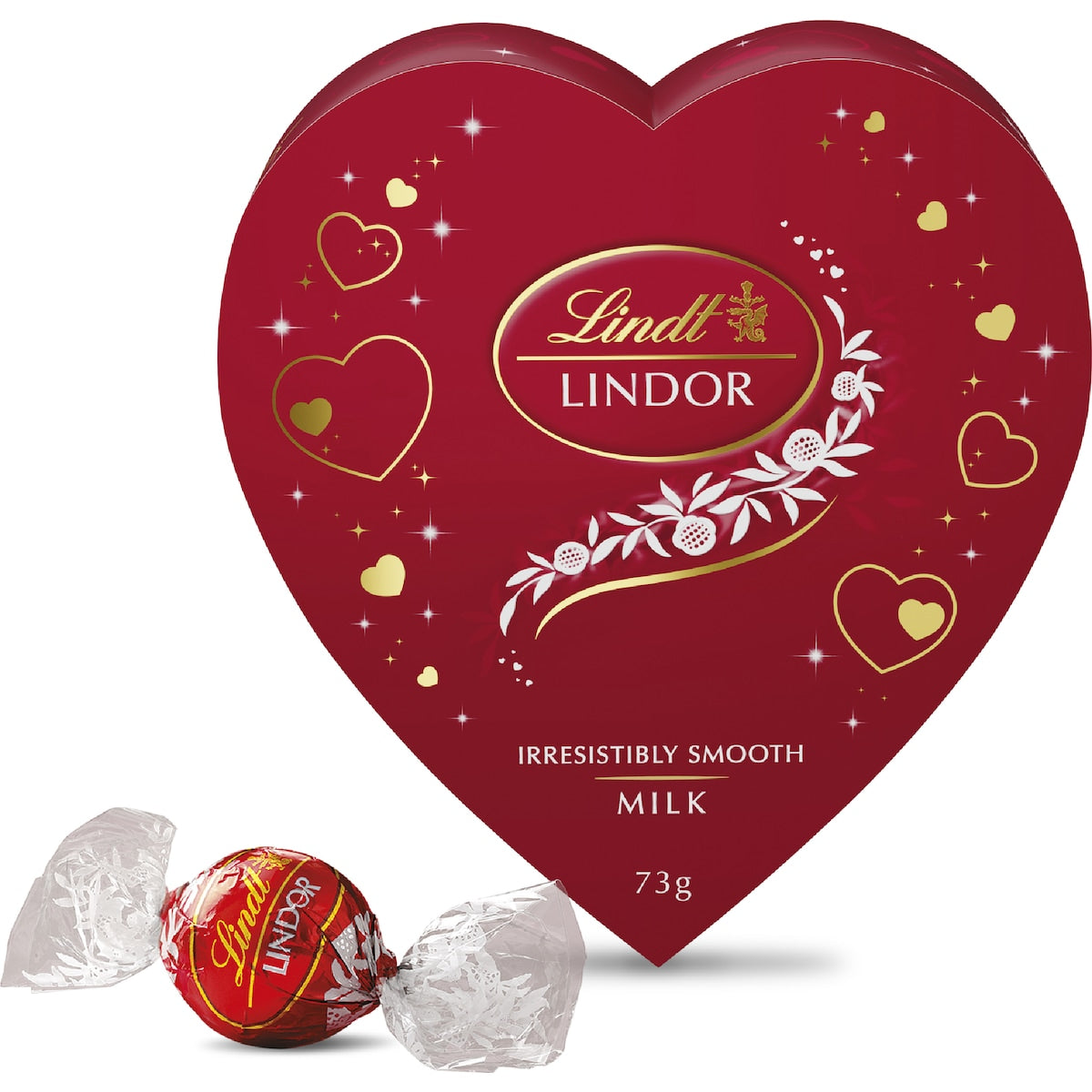 Lindt Lindor Heart Chocolate Box 73g