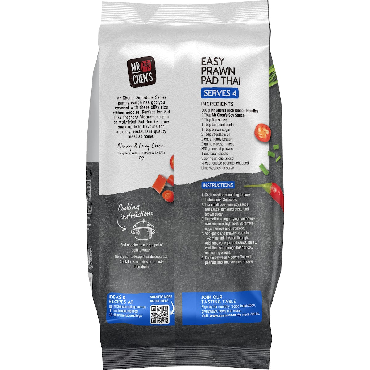 Mr Chens Rice Ribbon Noodles 300g