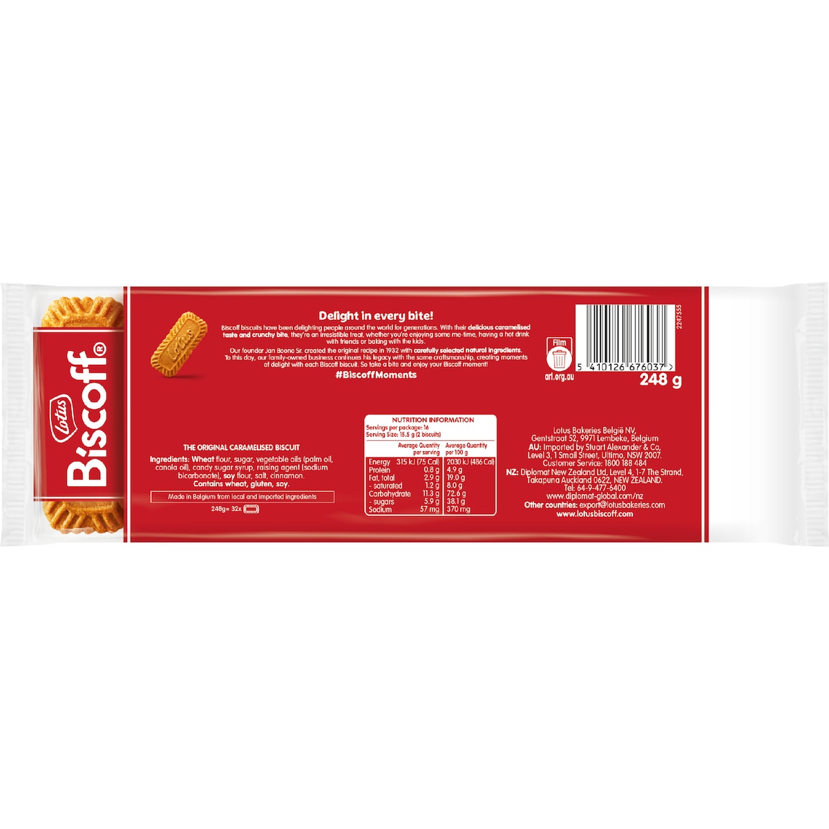 Lotus Biscoff Biscuits 16 X 2 Pack