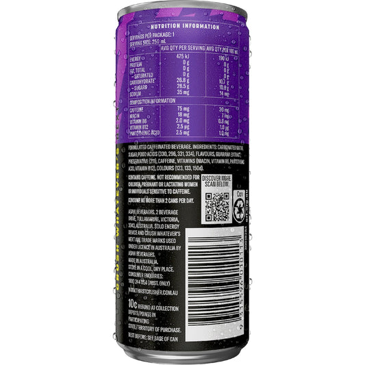 Solo Energy Drink Grape Flavour Can 250ml
