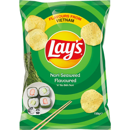 Lays Thin Potato Chips Nori Seaweed 150g