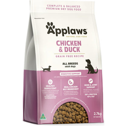 Applaws Grain Free Adult Dry Dog Food Chicken & Duck 2.7kg