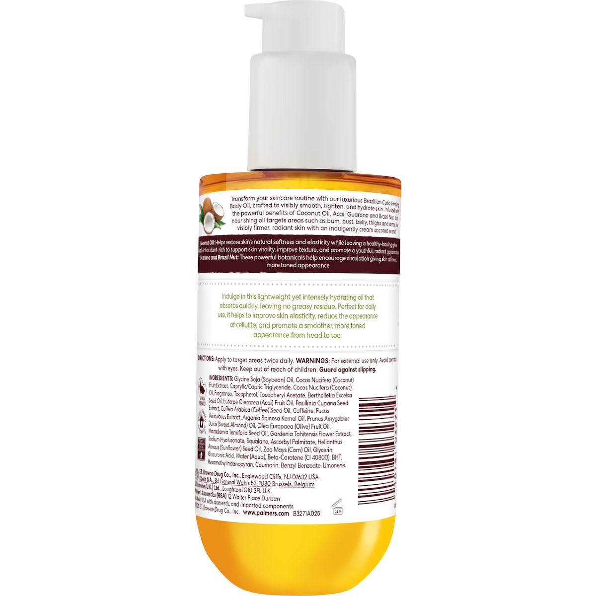 Palmers Cocoa Butter Formula Brazilian Coco Body Oil 192ml